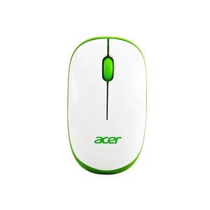 Acer Wireless White and Green Mouse - Genuine PC Component