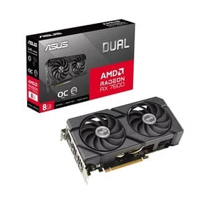 ASUS Dual RX 7600 EVO OC 8GB GDDR6 Graphics Card - Genuine PC Component