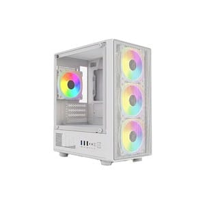 Coco Sports Nova X770 White ARGB M-ATX Mini Tower Case - Genuine PC Component