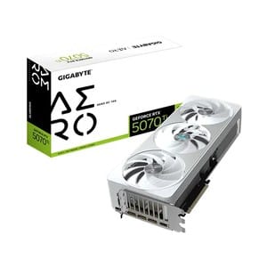 Gigabyte RTX 5070 Ti Aero OC White 16GB GDDR7 Graphics Card - Genuine PC Component