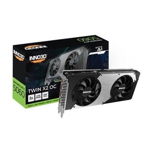 INNO3D RTX 5060 Twin X2 OC SFF 8GB GDDR7 Graphics Card - Genuine PC Component