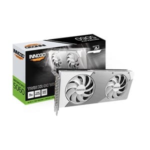 INNO3D RTX 5060 Twin X2 OC White SFF 8GB GDDR7 Graphics Card - Genuine PC Component