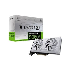 MSI RTX 5060 Ti Ventus 2X OC White Plus 8GB GDDR7 Graphics Card - Genuine PC Component