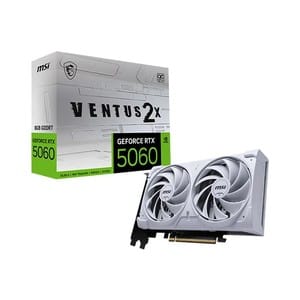 MSI RTX 5060 Ventus 2X OC White 8GB GDDR7 Graphics Card - Genuine PC Component