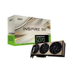 MSI RTX 5070 Inspire 3X OC 12GB GDDR7 Graphics Card - Genuine PC Component