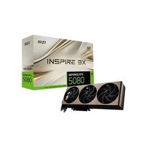 MSI RTX 5080 Inspire 3X OC 16GB GDDR7 Graphics Card - Genuine PC Component