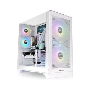 Thermaltake View 390 Air ARGB Snow White ATX Mid Tower Case - Genuine PC Component