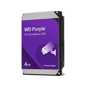Western Digital Purple 4TB 5400RPM Surveillance Internal Hard Drive - Genuine PC Component