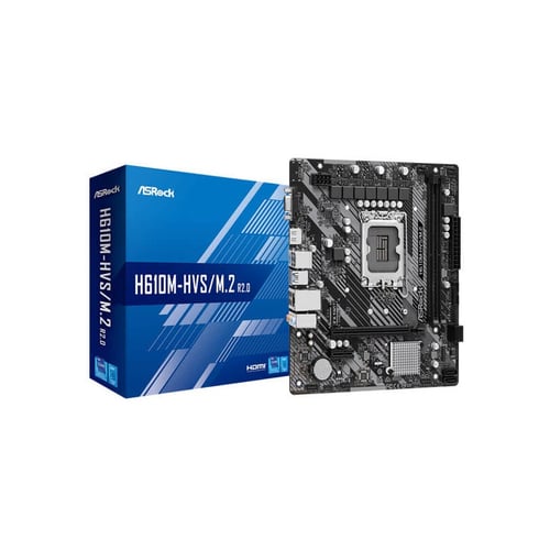 ASRock H610M-HVS/M.2 R2.0 DDR4 M-ATX Motherboard - Motherboards