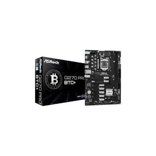 ASRock Q270 Pro BTC Plus ATX DDR4 Motherboard - Motherboards