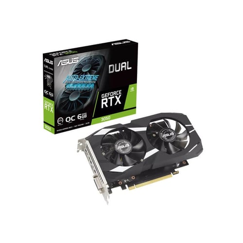 Asus Dual RTX 3050 OC Edition 6GB Gaming Graphics Card - Graphics Cards