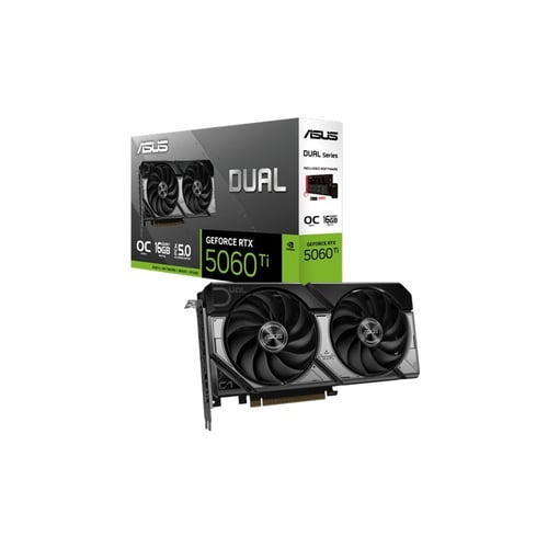 ASUS Dual RTX 5060 Ti OC Edition 16GB GDDR7 Graphics Card - Graphics Cards