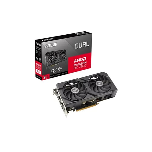 ASUS Dual RX 7600 EVO OC 8GB GDDR6 Graphics Card - Graphics Cards