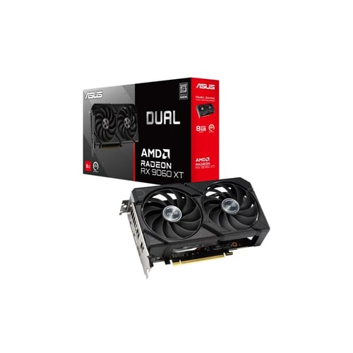 ASUS Dual RX 9060 XT 8GB GDDR6 Graphics Card - Graphics Cards