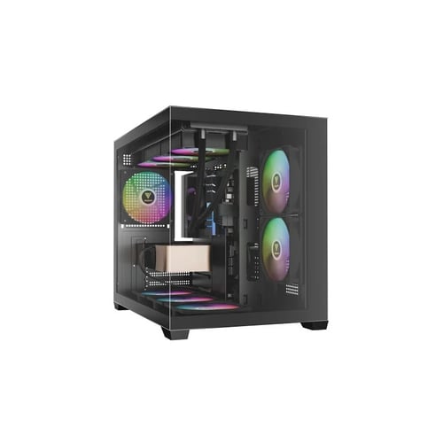 Gamdias Aura GC10M V2 ARGB M-ATX Mini Tower Case - Cabinets