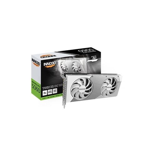 INNO3D RTX 5060 Twin X2 OC White SFF 8GB GDDR7 Graphics Card - Graphics Cards