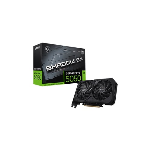 MSI RTX 5050 Shadow 2X OC 8GB GDDR6 Graphics Card - Graphics Cards