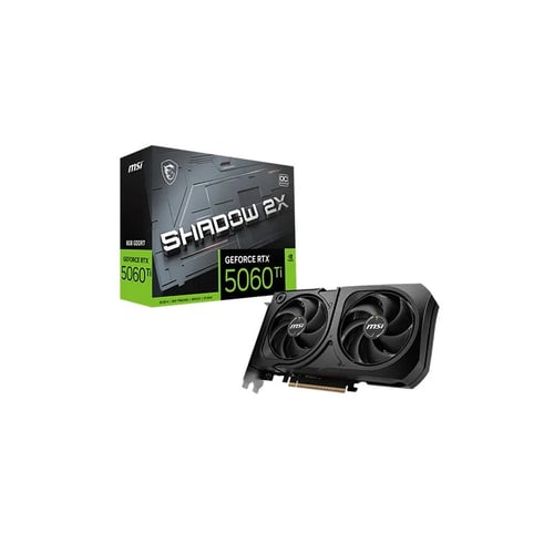 MSI RTX 5060 Ti Shadow 2X OC Plus 8GB GDDR7 Graphics Card - Graphics Cards
