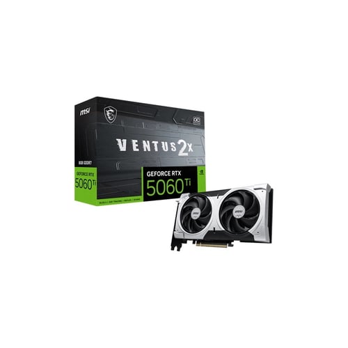 MSI RTX 5060 Ti Ventus 2X OC Plus 8GB GDDR7 Graphics Card - Graphics Cards