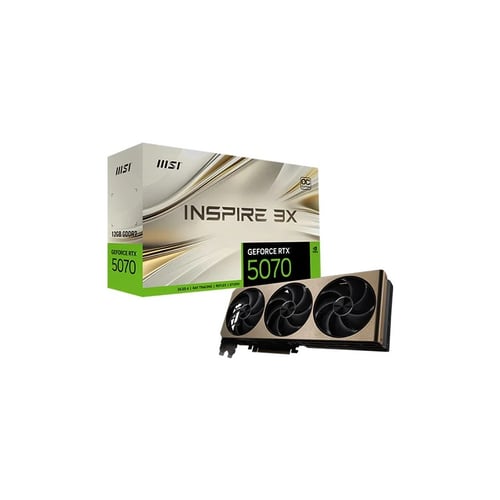 MSI RTX 5070 Inspire 3X OC 12GB GDDR7 Graphics Card - Graphics Cards