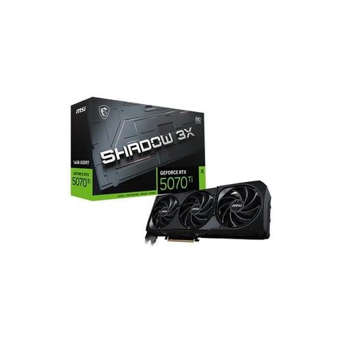 MSI RTX 5070 Ti Shadow 3X OC 16GB GDDR7 Graphics Card - Graphics Cards