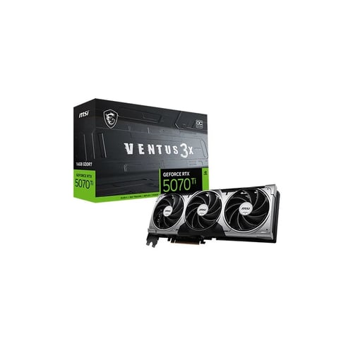 MSI RTX 5070 Ti Ventus 3X OC 16GB GDDR7 Graphics Card - Graphics Cards