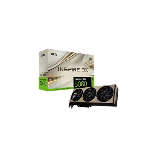 MSI RTX 5080 Inspire 3X OC 16GB GDDR7 Graphics Card - Graphics Cards