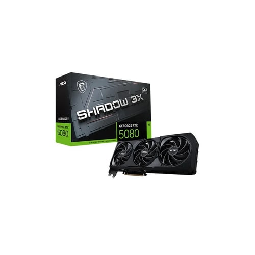 MSI RTX 5080 Shadow 3X OC 16GB GDDR7 Graphics Card - Graphics Cards