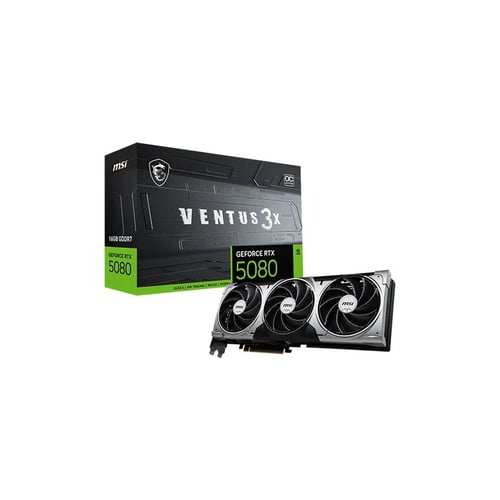 MSI RTX 5080 Ventus 3X OC 16GB GDDR7 Graphics Card - Graphics Cards