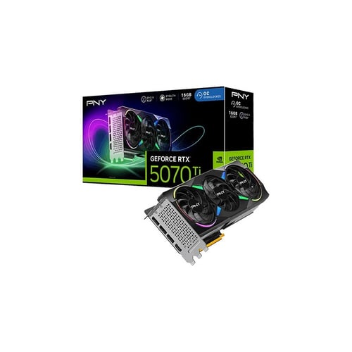 PNY RTX 5070 Ti ARGB OC 16GB GDDR7 Graphics Card - Graphics Cards