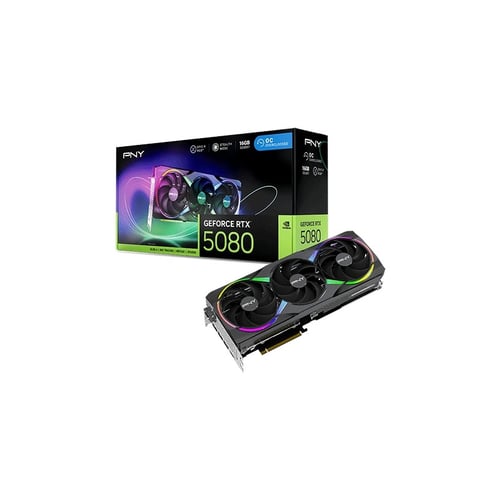 PNY RTX 5080 ARGB OC 16GB GDDR7 Graphics Card - Graphics Cards