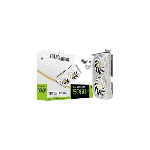 Zotac RTX 5060 Ti Twin Edge OC White 16GB GDDR7 Graphics Card - Graphics Cards