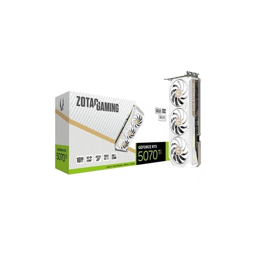 Zotac RTX 5070 Ti Solid Core OC White Edition 16GB Graphics Card - Graphics Cards