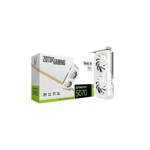 Zotac RTX 5070 Twin Edge OC White 12GB GDDR7 Graphics Card - Graphics Cards